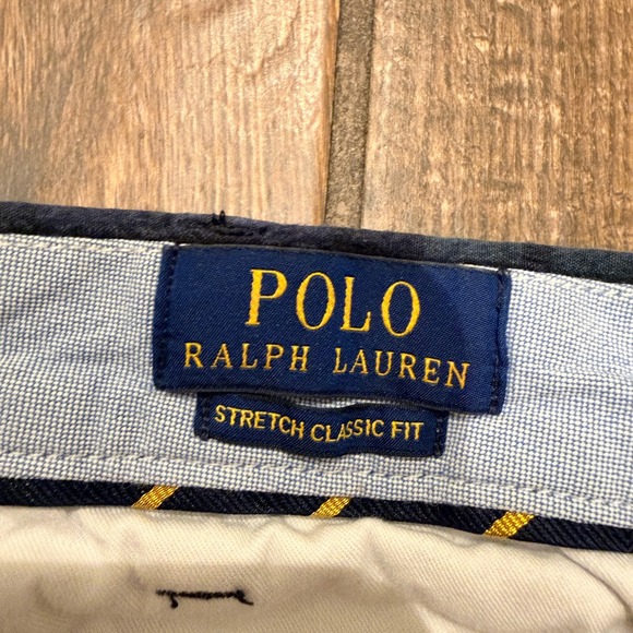 Polo Ralph Lauren Mens 50 Plaid Seersucker Shorts Stretch Classic Fit Navy Green - Picture 3 of 9